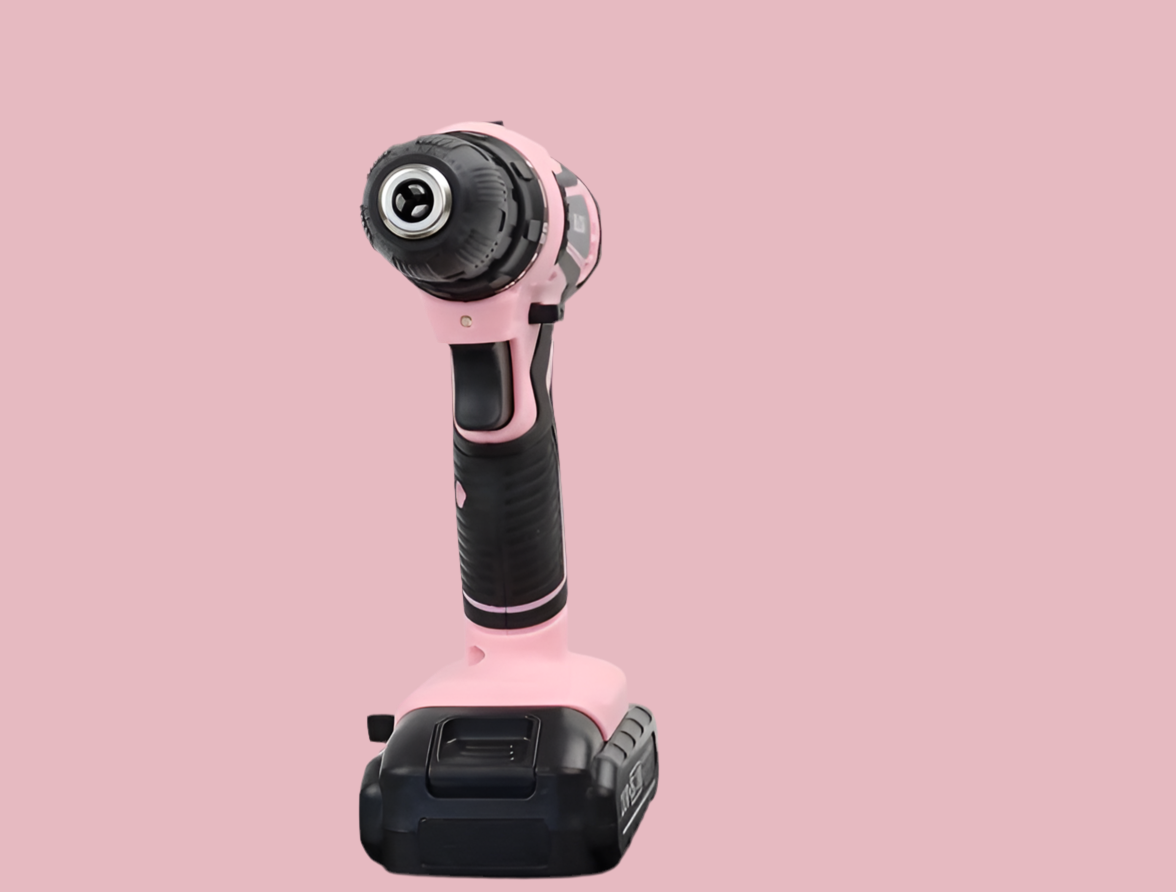 Pink power drill
