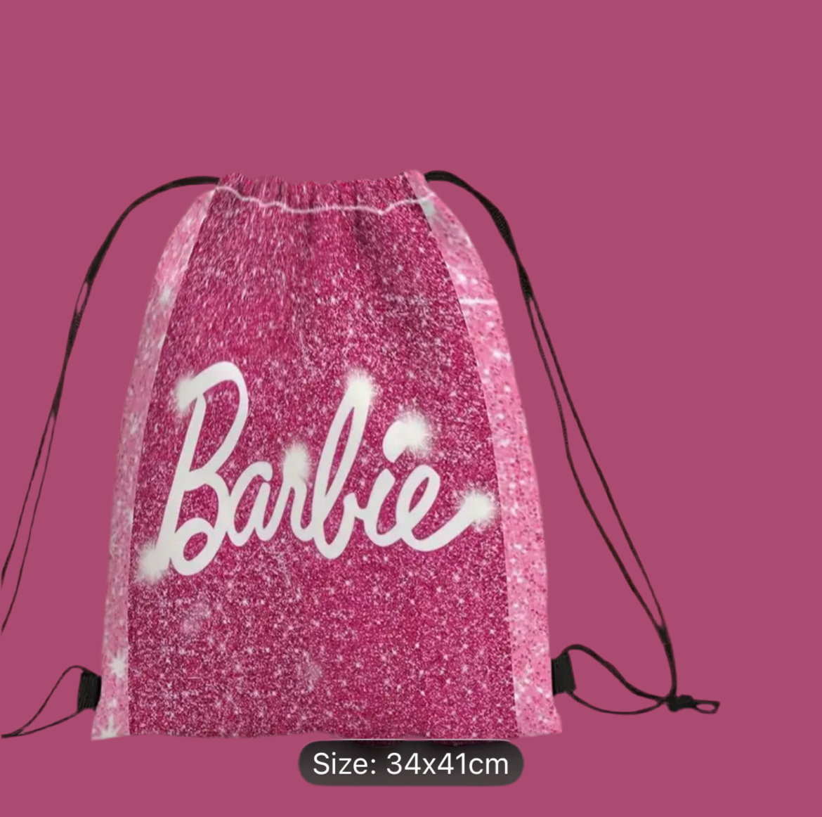 Pink Barbie Girl Backpack