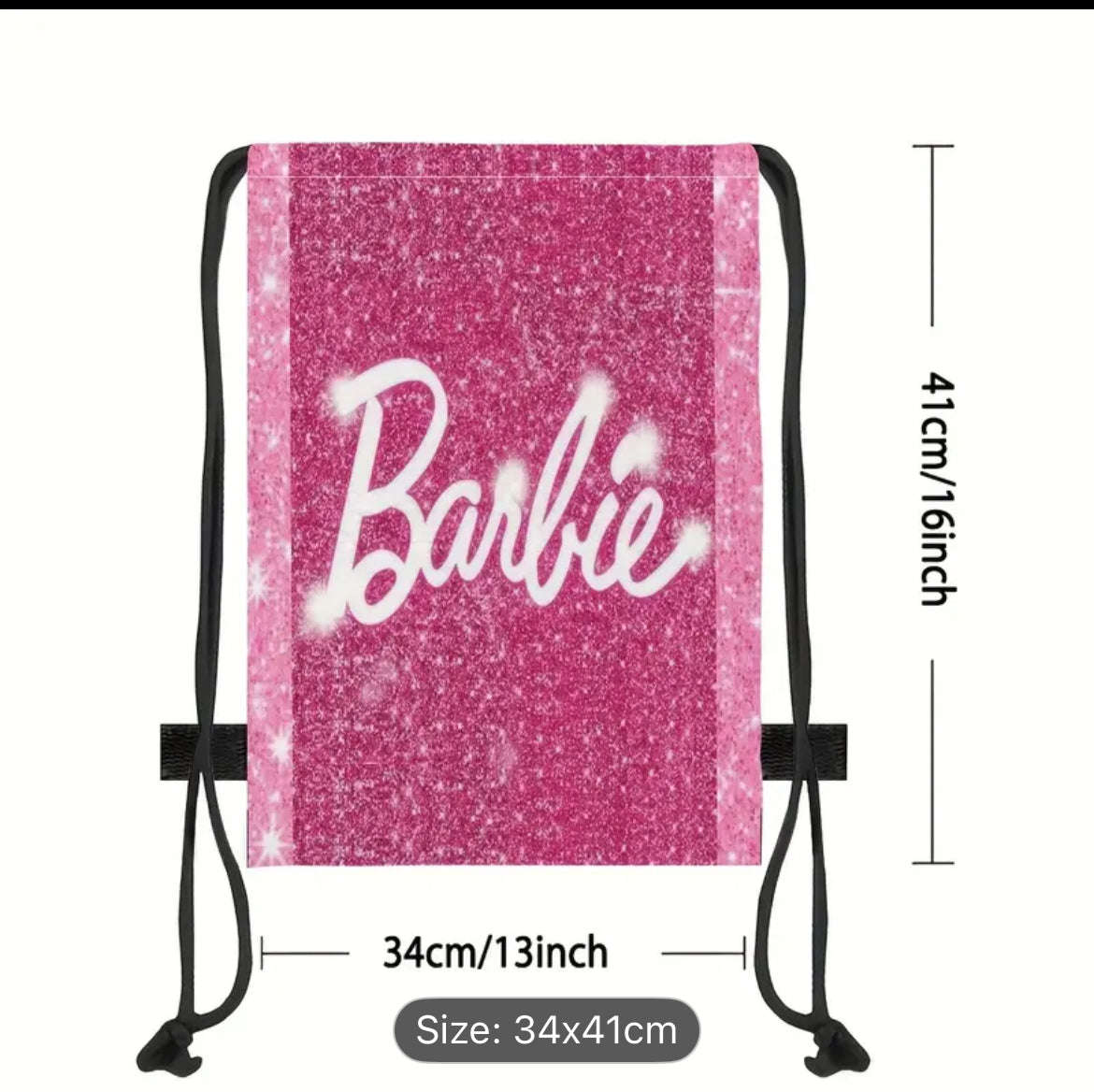 Pink Barbie Girl Backpack