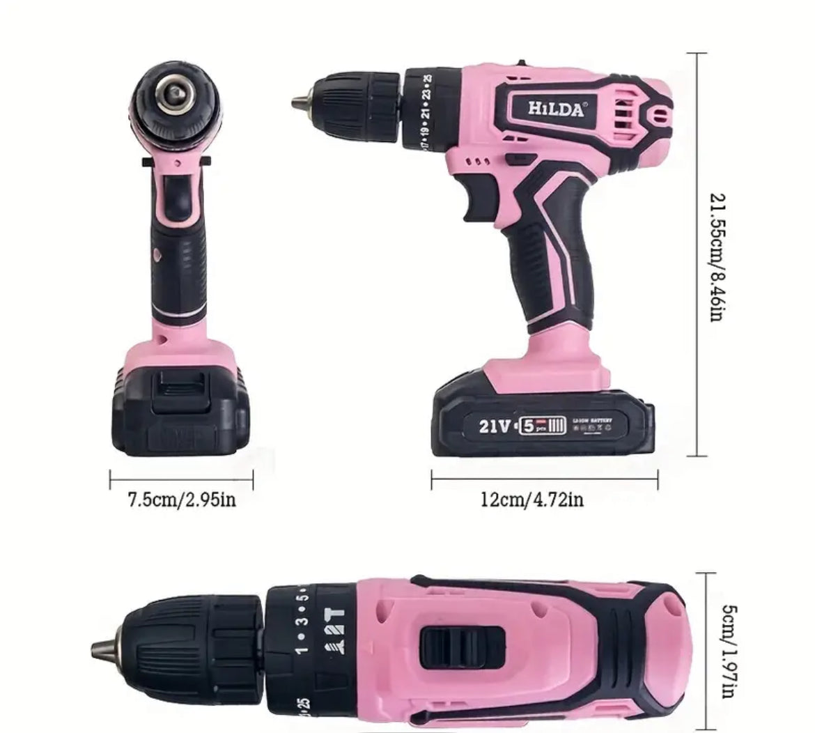Pink power drill