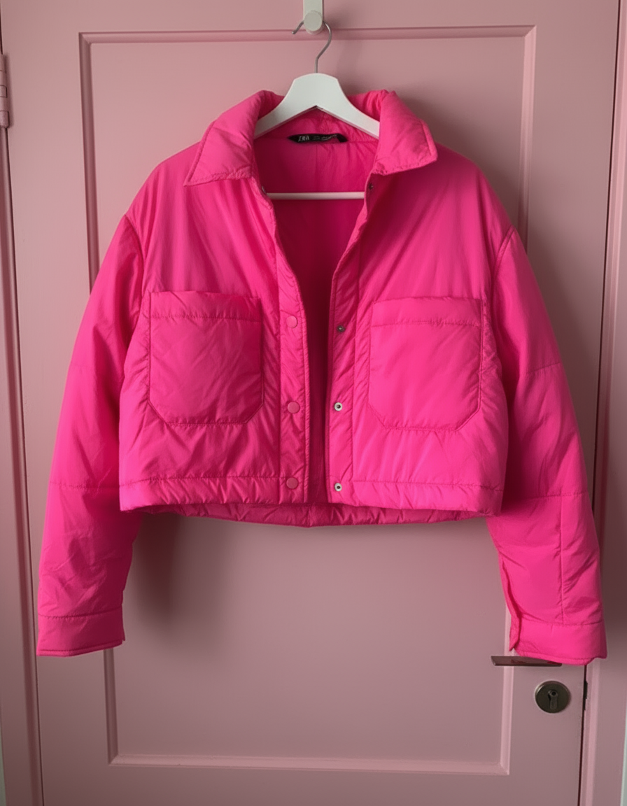 Hot pink Zara jacket