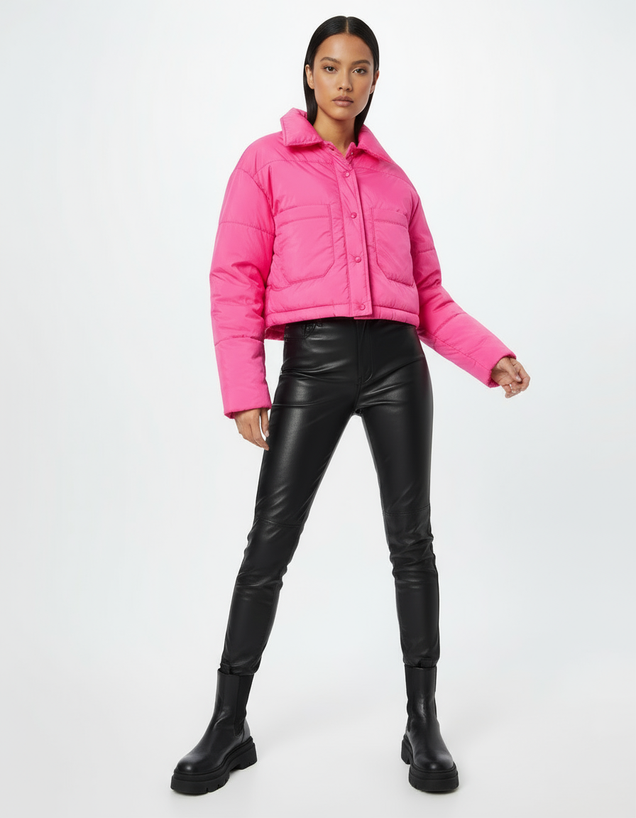 Hot pink Zara jacket