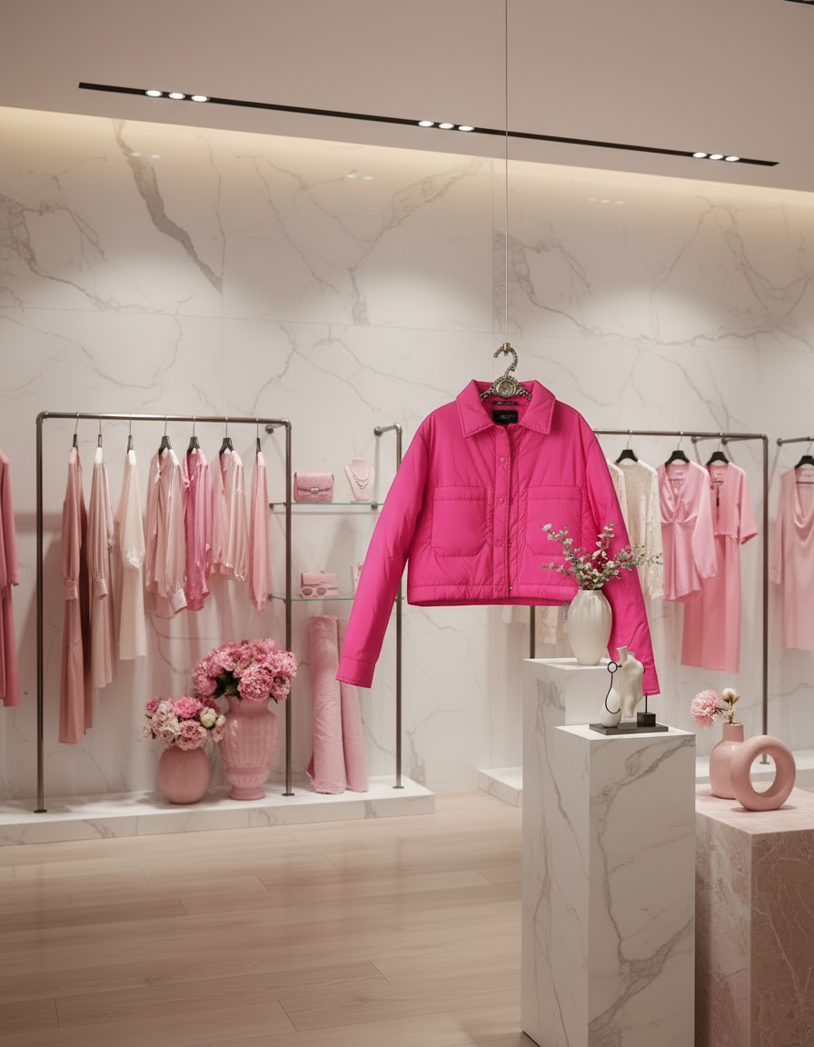 Hot pink Zara jacket