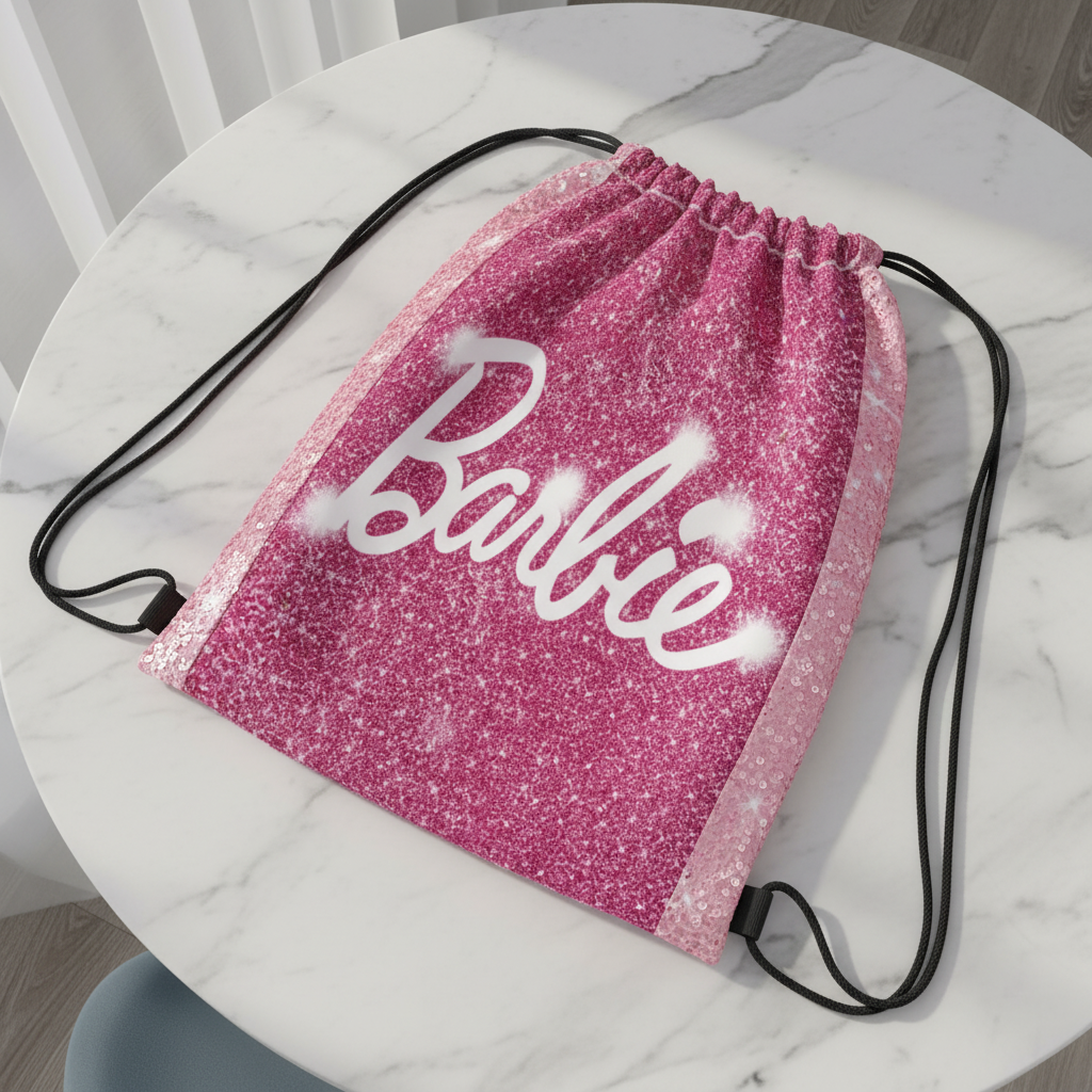 Pink Barbie Girl Backpack