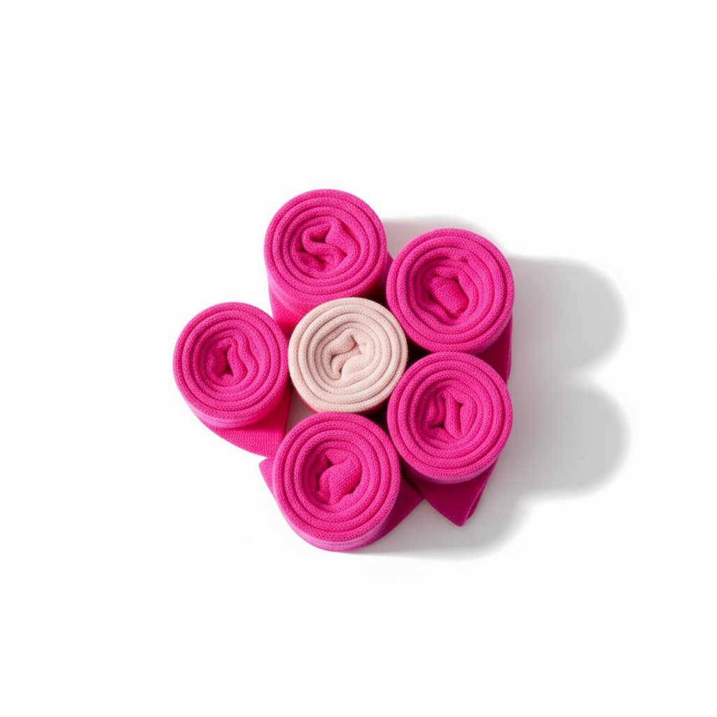 Pink Unisex casual socks