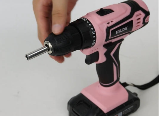 Pink power drill