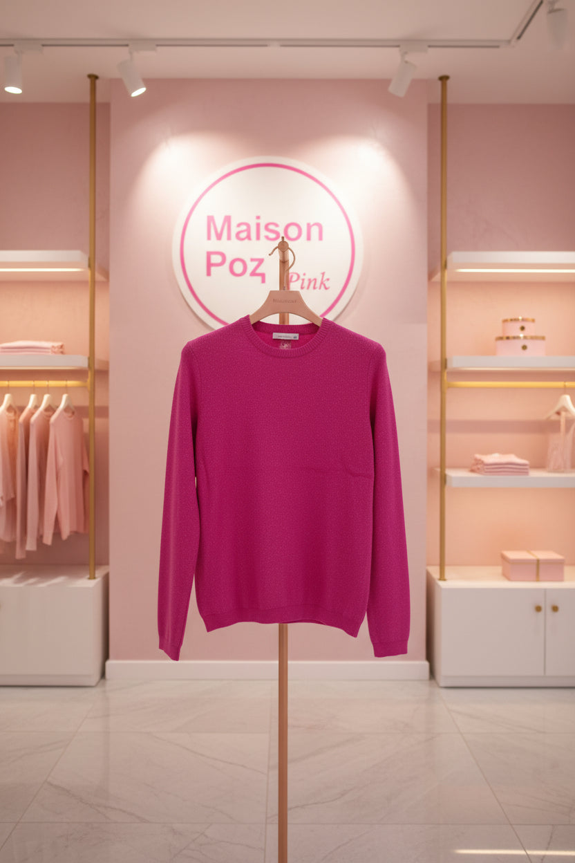 Thrifted Pink glittery  sweater kids 14 years old / women’s small