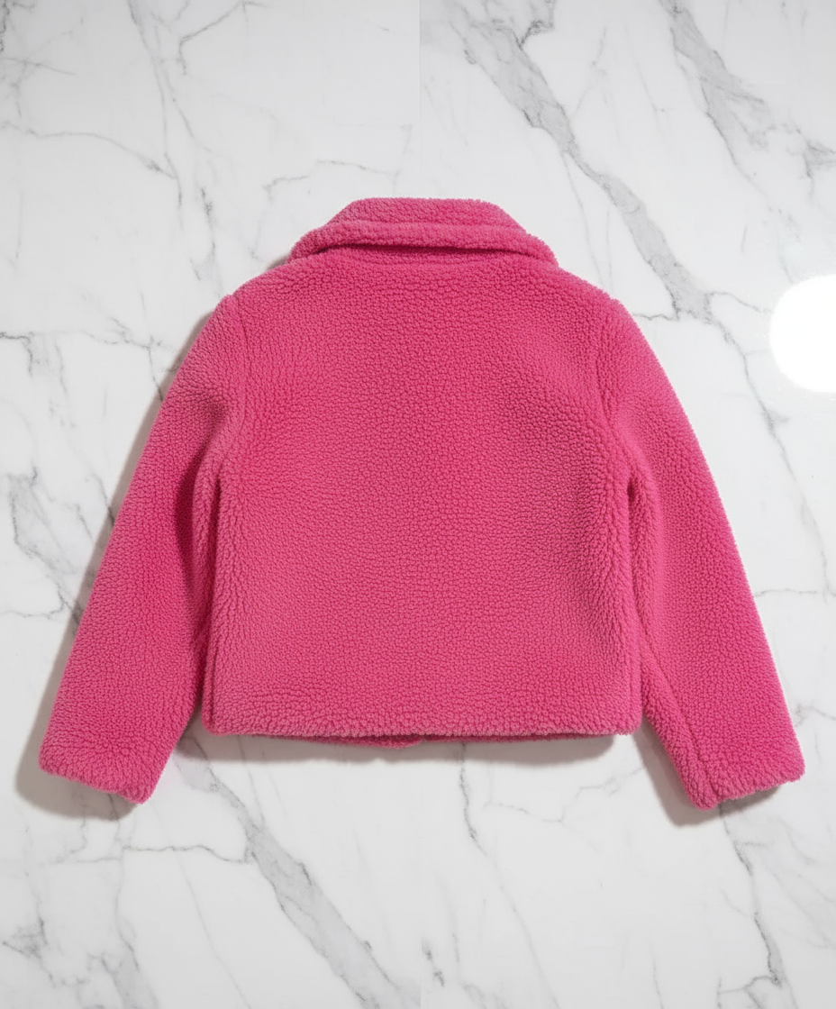 Pink faux sherpa jacket vintage
