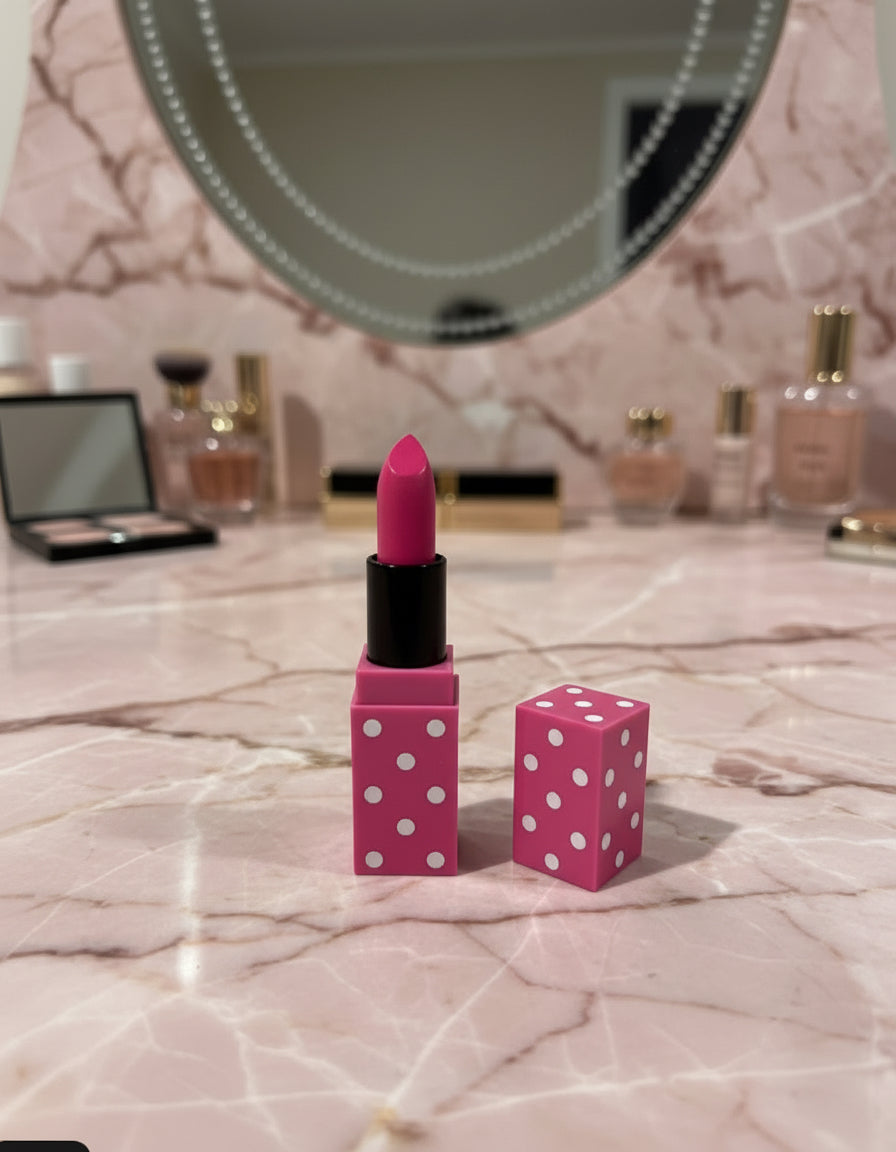 Polka Dot Tube Pink Lipstick