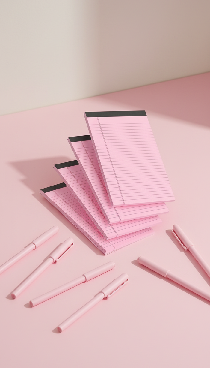 Pink Stationary
