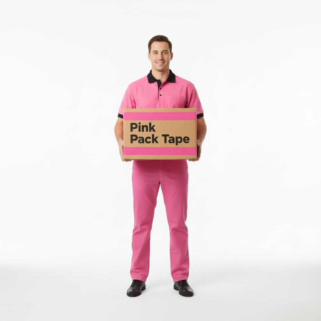 Pink packaging Tape