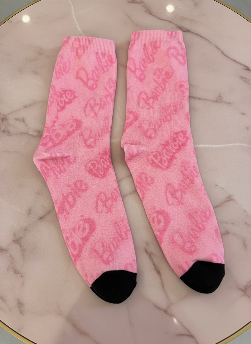 Pink Barbie Socks