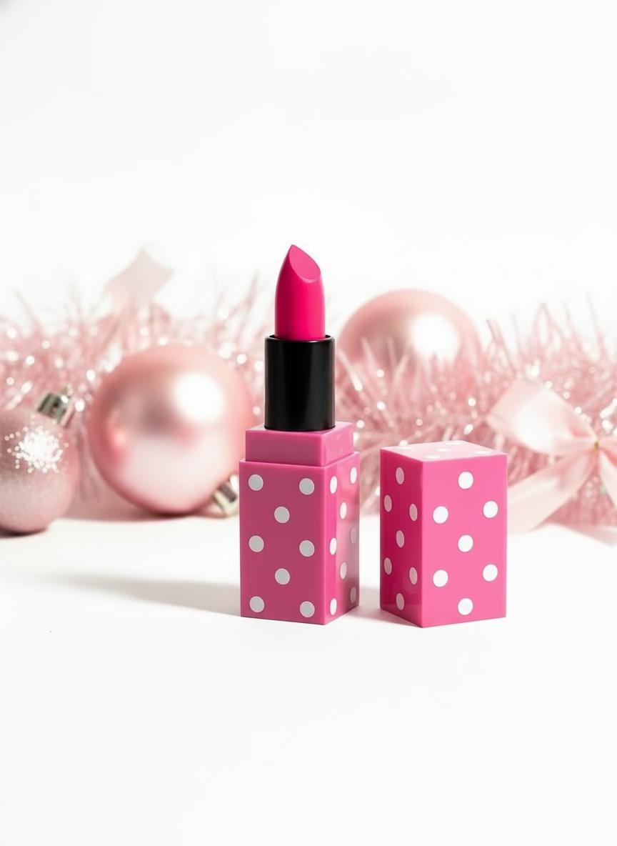 Polka Dot Tube Pink Lipstick